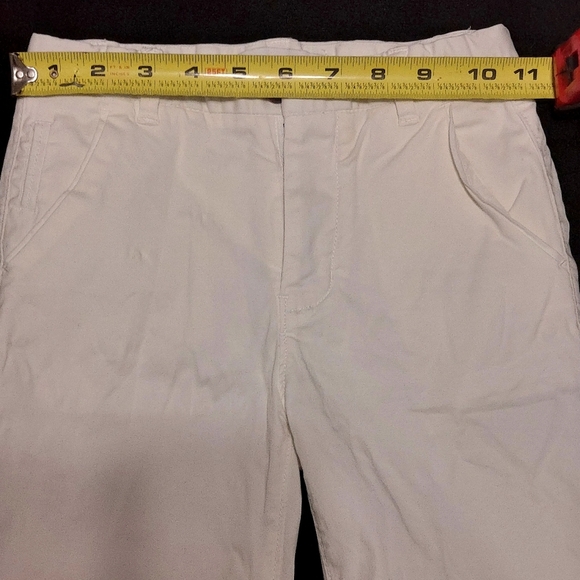 Zara Kids Off-White Flat Front Shorts, 7 - Picture 5 of 6